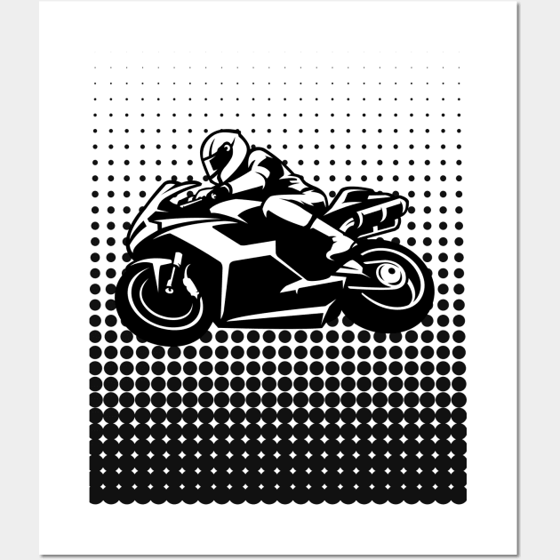 Motorbike Wall Art by JunniePL